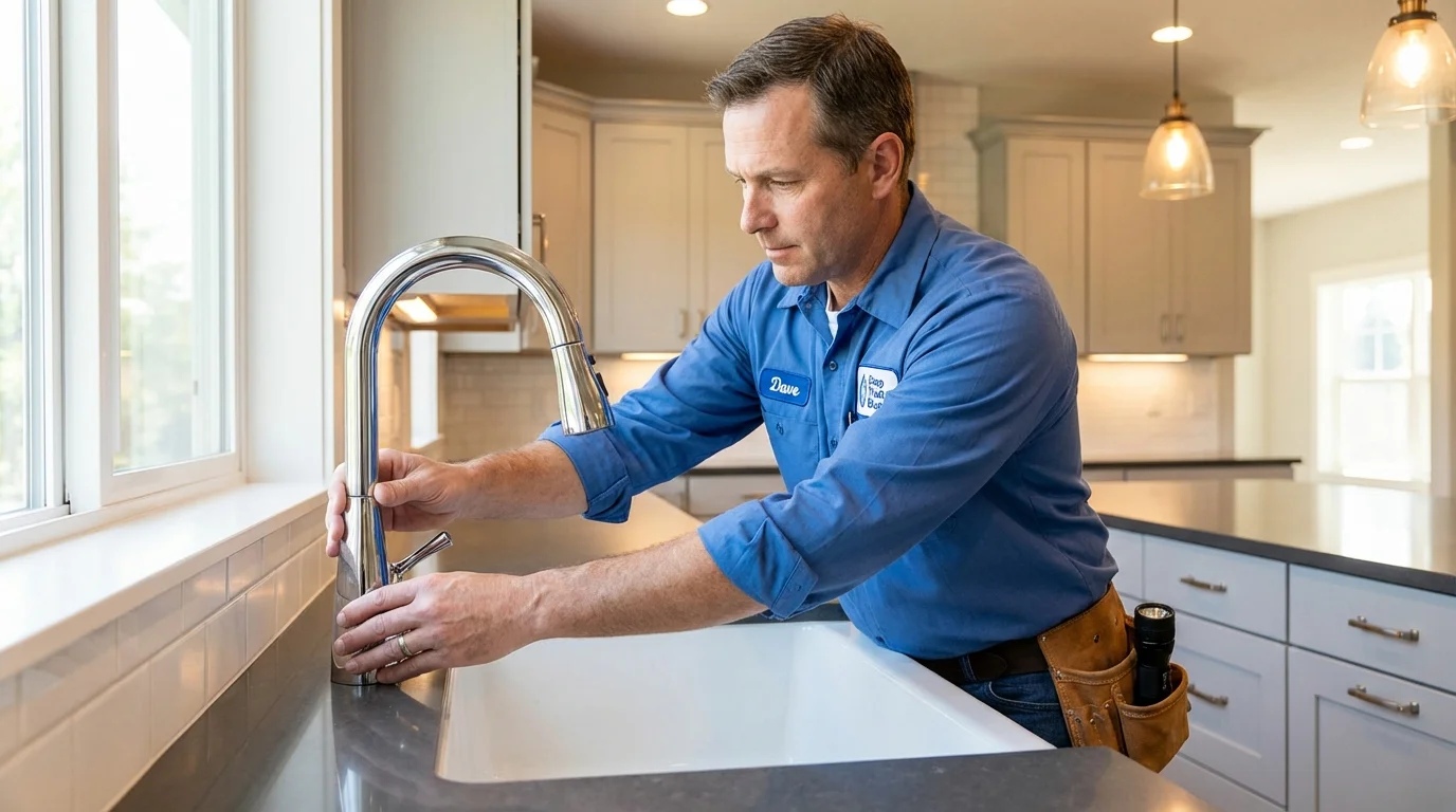 Kitchen faucet installation by Johns Plumbing LLC in Ponderay