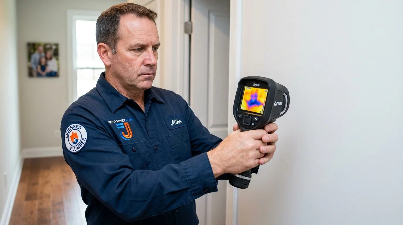 Thermal imaging leak detection by Johns Plumbing LLC in Ponderay